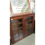 A good quality mahogany glazed book case.