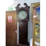 A 19c 30 hour longcase clock 'Smith Alfreton' with weight and pendulum