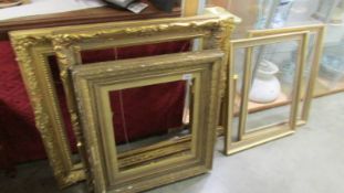 A good lot of old picture frames.