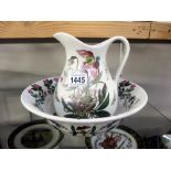 A Portmeirion jug and bowl set