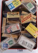 A quantity of loose international stamps, Brazil, France, Chile, Bermuda etc.