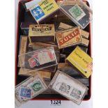 A quantity of loose international stamps, Brazil, France, Chile, Bermuda etc.