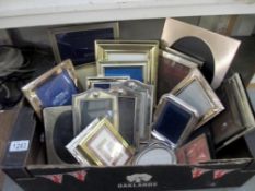 A good selection of silver plated photograph frames