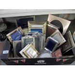 A good selection of silver plated photograph frames