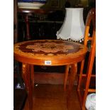 A continental inlaid musical work table