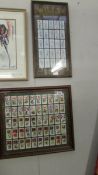 2 framed and glazed sets of Players cigarette cards.