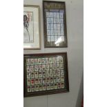 2 framed and glazed sets of Players cigarette cards.