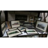 A mixed lot of railway related plaques etc.