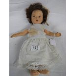 An early 20th century Chad Valley doll, 32 cm.