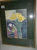 A framed and glazed mid 20th century watercolour by Franklin White, 40 x 50 cm.