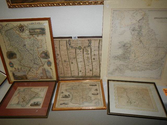 A selection of 8 assorted old and later maps. - Image 3 of 14