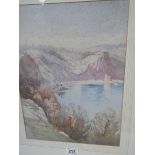 A framed and glazed watercolour signed H J Thurnall, 1906, some foxing. 44 x 56 cm.