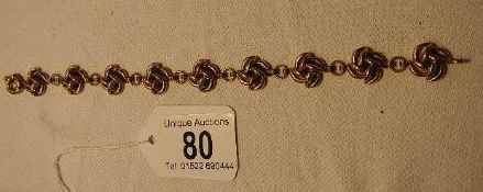 A gold bracelet, marked 375. 13 grams.