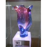 An excellent Murano style art glass vase, 22 cm tall. In good condition.