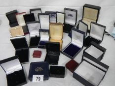 A mixed lot of assorted ring and jewellery boxes.