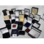 A mixed lot of assorted ring and jewellery boxes.