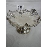 A hall marked silver bon bon dish, 195 grams.