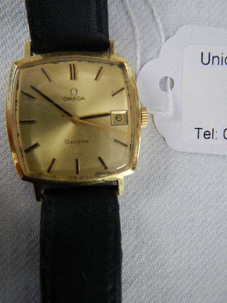 An 18ct gold gent's Omega wrist watch, in working order,. - Image 2 of 6