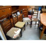 4 ladderback chairs for restoration