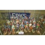 27 Del Prado cavalry of the Napoleonic wars model soldiers on horseback.