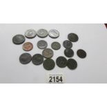 17 George III coins including 5 cartwheel pennies.