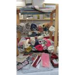 A good lot of fabric including Laura Ashley and a Laura Ashley single valance.