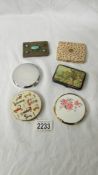 2 vintage powder compacts,