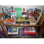 2 shelves of books on JF Kennedy, including Oswald etc.