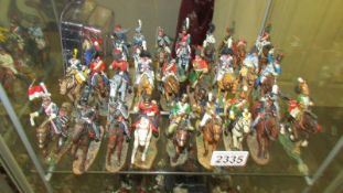 27 Del Prado cavalry of the Napoleonic wars model soldiers on horseback.
