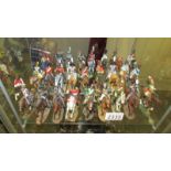 27 Del Prado cavalry of the Napoleonic wars model soldiers on horseback.