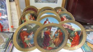 Danbury limited edition Ten Commandment plates (missing first and second commandments) also