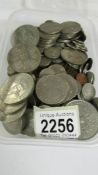 A large quantity of UK coins including crowns.