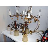 5 various retro ceiling lights - Collect only