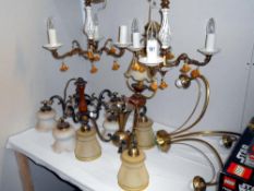 5 various retro ceiling lights - Collect only