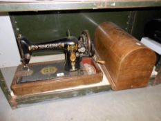 A Singer sewing machine