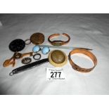 A mixed lot including watch, bracelet, brooches etc.