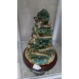 A Thomas Kinkade battery powered illuminated nativity tree "Glory to the New Born King",