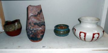 A quantity of pottery by studio pottery artist Harry Shotton