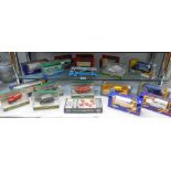 A quantity of boxed Corgi and Matchbox diecast cars etc.