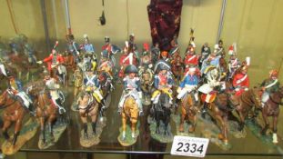 27 Del Prado cavalry of the Napoleonic wars model soldiers on horseback.