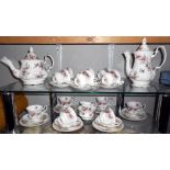 A Royal Albert Lavender Rose 32 piece tea and coffee set all pieces in good condition