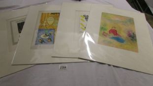 Collection of 4 lithographic prints Pablo Picasso (1881-1973) plate signed 'Expostion Peinture