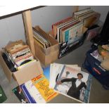 3 boxes of vinyl LP records including Johnny Mathis, classical etc.