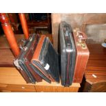 A quantity of briefcases/attache/document cases etc,