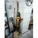 A large quantity of garden tools