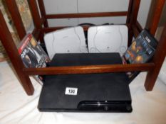 Two Sony PS1 consoles and a Sony PS3 and leads (condition unknown,