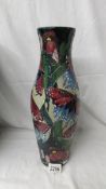 A Moorcroft large vase, 40 cm high, California Butterfly pattern, limited edition 11/30,