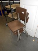 4 smal childrens chairs