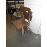 4 smal childrens chairs