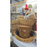 A good lot of basket ware.